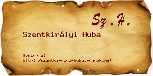 Szentkirályi Huba névjegykártya